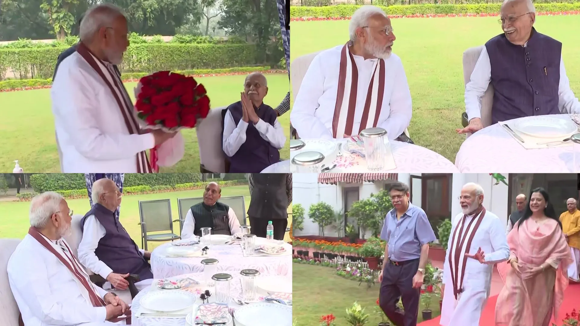 Video: लाल कृष्ण आडवाणी के जन्मदिन पर बधाई देने पहुंचे PM मोदी, अच्छे स्वास्थ्य और लंबी आयु की कामना