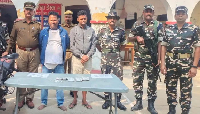 एसएसबी और पुलिस के हत्थे चढ़ा तस्कर : 225 ग्राम स्मैक के साथ दो को भेजा जेल