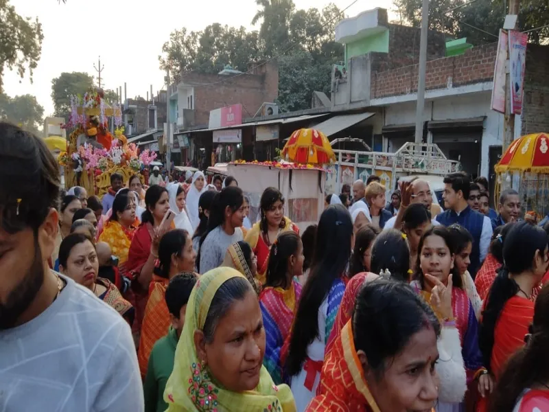 बाराबंकी: आर्यिका ज्ञानमती माताजी का हुआ भव्य मंगल प्रवेश