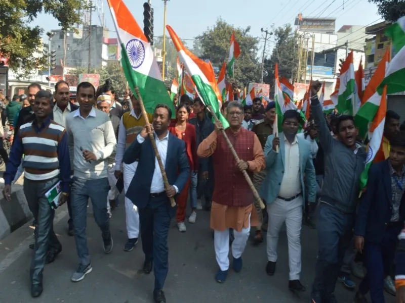 आजादी का अमृत महोत्सव: तिरंगा यात्रा ने दिलायी काकोरी के बलिदानियों की याद