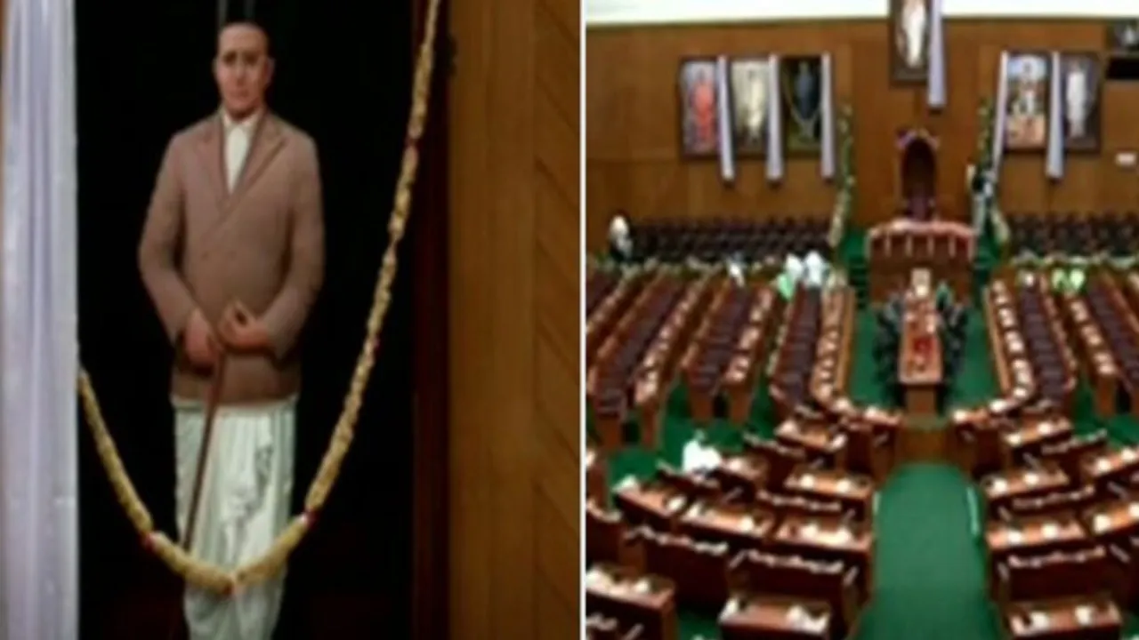 कर्नाटक विधानसभा के हॉल में सावरकर की तस्वीर, कांग्रेस ने जताया विरोध, BJP बोली- तो क्या दाऊद इब्राहिम की फोटो लगाएं 