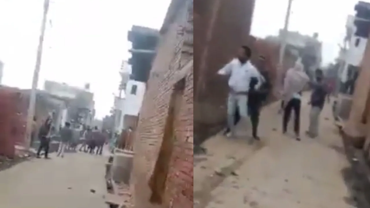मेरठ : बच्चों के विवाद में चले लाठी-डंडे, जमकर पथराव, Video Viral