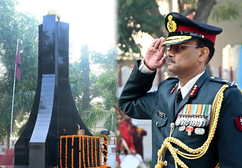 लेफ्टिनेंट जनरल वी साबिद सैयद ने बहादुर सैनिकों को दी श्रद्धांजलि 