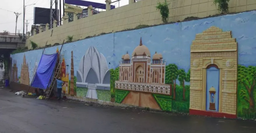 बरेली: एक करोड़ से स्मार्ट सिटी प्रोजेक्ट की दीवारें पर होगी थ्रीडी पेंटिंग