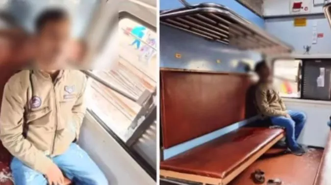 UP: चलती ट्रेन में खिड़की का शीशा तोड़कर लोहे की छड़ यात्री की गर्दन में घुसी, मौत 