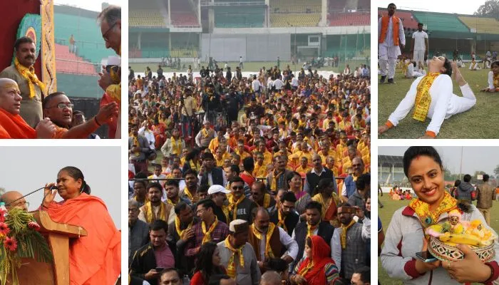 Kanpur: Greenpark Stadium में गीता जयंती पर गीता पाठ का आयोजन, साध्वी निरंजन ज्योति, स्वामी कैलाशांनद महाराज शामिल