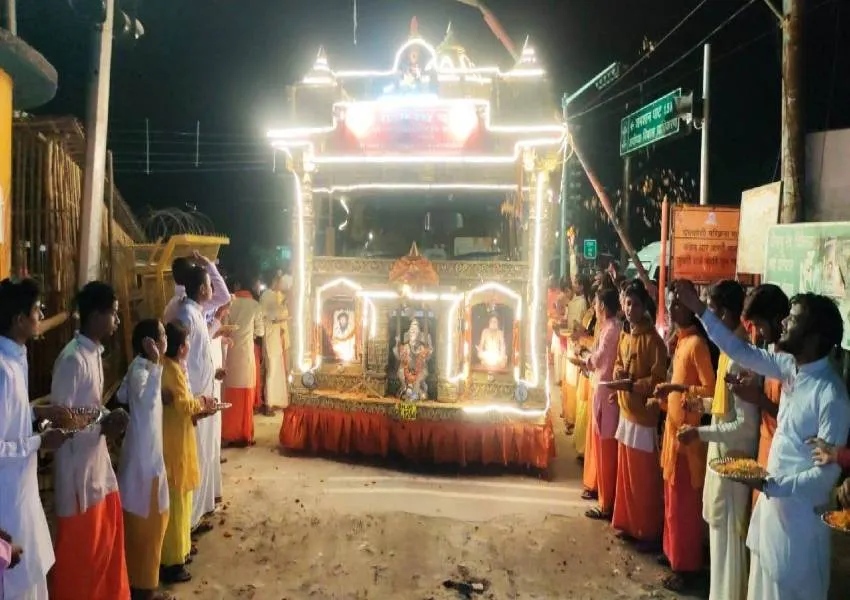 अयोध्या: भारत और नेपाल से 60 दिन की यात्रा पूरी कर वापस लौटी दिग्विजय रथयात्रा