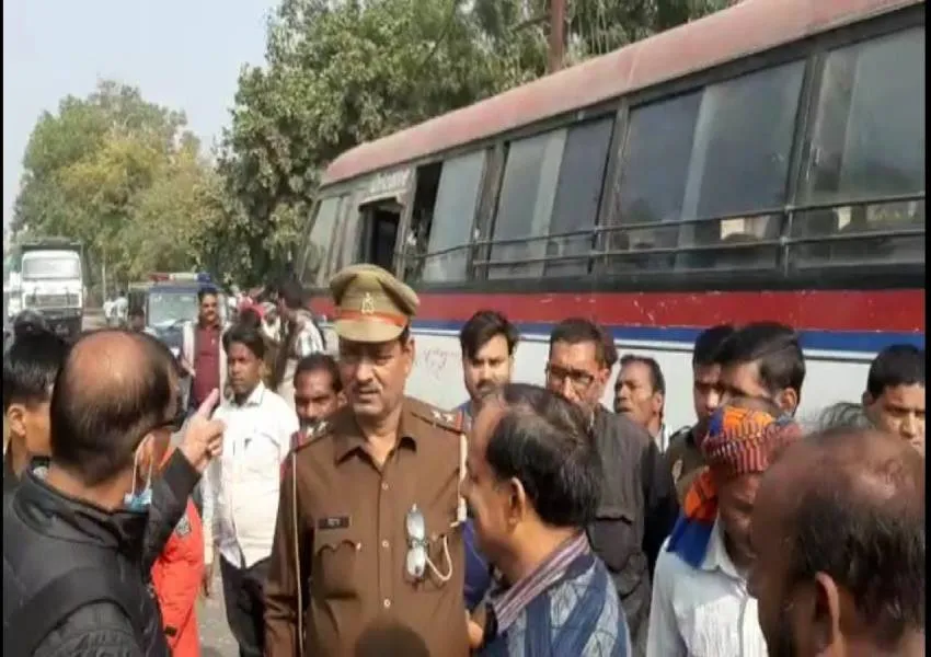 सुल्तानपुर: रोडवेज बस ने साइकिल सवार को मारी ठोकर, रेफर 