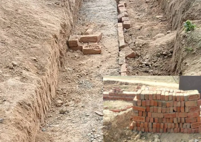 अयोध्या: प्रधान ने उच्चाधिकारियों से की पानी टंकी के घटिया निर्माण की शिकायत