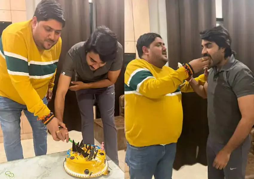 ‘विवाह 3’ के सेट पर सेलिब्रेट किया गया भोजपुरी सुपर स्टार चिंटू पांडे का Birthday,  रामनगरी में चल रही फिल्म की सूटिंग 