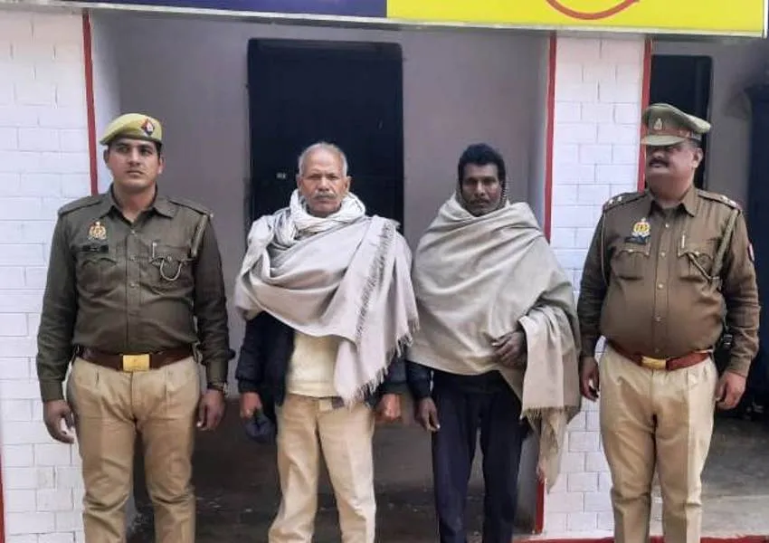 सुल्तानपुर: चेकिंग के दौरान पुलिस के हत्थे चढ़े गैंगस्टर के दो आरोपी 