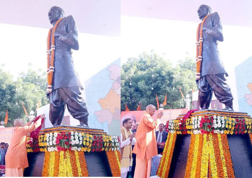 Sardar Patel Death Anniversary: सीएम योगी ने दी श्रद्धांजलि, बोले- भारत की एकात्मता और अखंडता के प्रतीक हैं सरदार पटेल