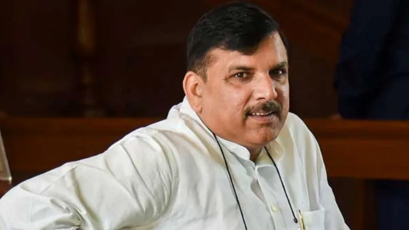 किसानों को '56 इंच का सीना' दिखाती है मोदी सरकार, चीन के आगे '0.56 इंच' : AAP के संजय सिंह