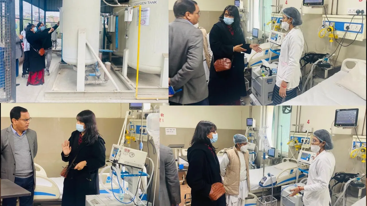 बरेली: कमिश्नर ने 300 बेड हॉस्पिटल में कोविड की तैयारियों का लिया जायजा, दिए ये निर्देश