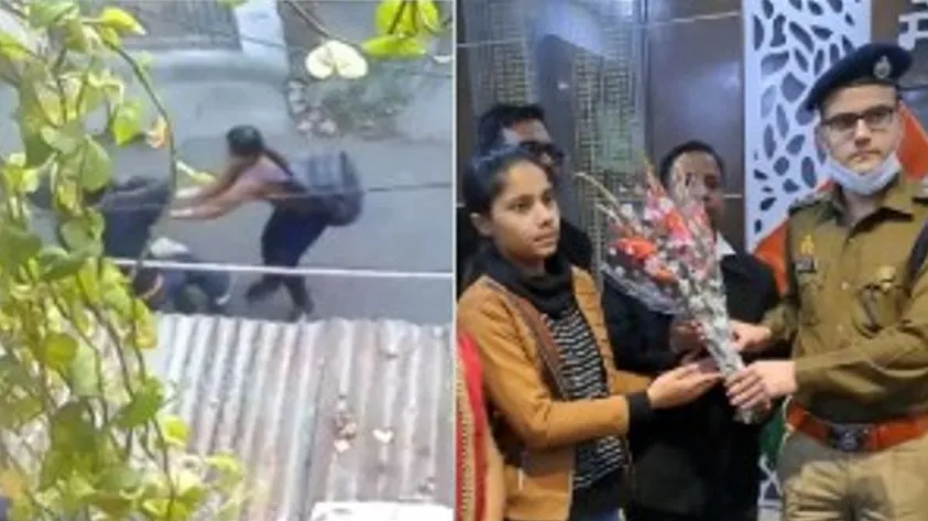 मेरठ: रिया की बहादुरी के हर जगह चर्चे, लूटकर भाग रहे बदमाशों से भिड़ने पर SSP ने किया सम्मानित
