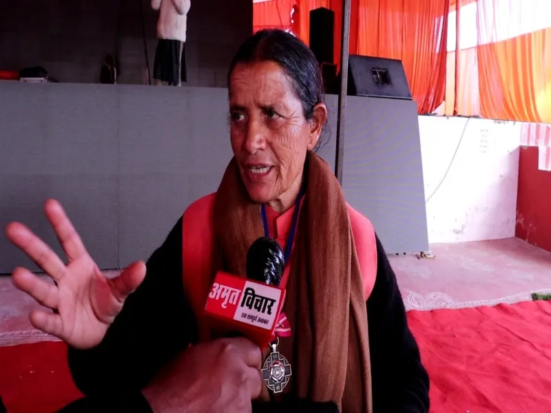 जोशीमठ आपदा पर बोलीं पद्मश्री बसंती देवी, कहा - पहाड़ पर रहने वाले लोगों को सुरक्षित स्थान मुहैया कराये सरकार