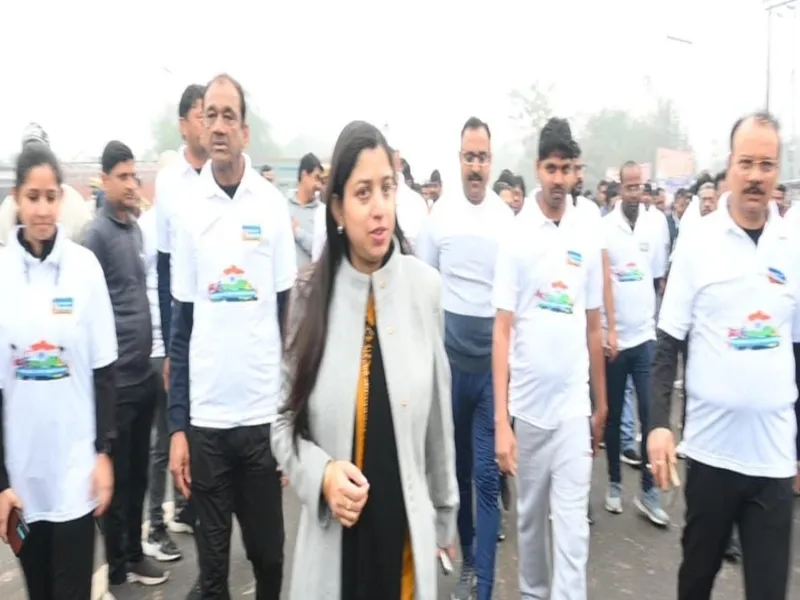 बांदा में स्थापना दिवस पर हुआ मैराथन दौड़ का आयोजन