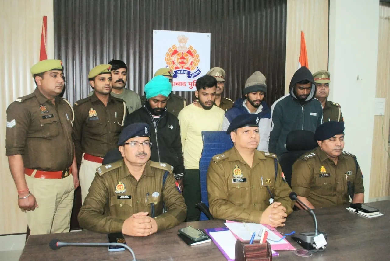 मुरादाबाद: वाहन चोरों का अंतरराज्यीय गिरोह पकड़ा, सात बाइक बरामद, SSP ने दिया पुलिस टीम को 10000 का इनाम