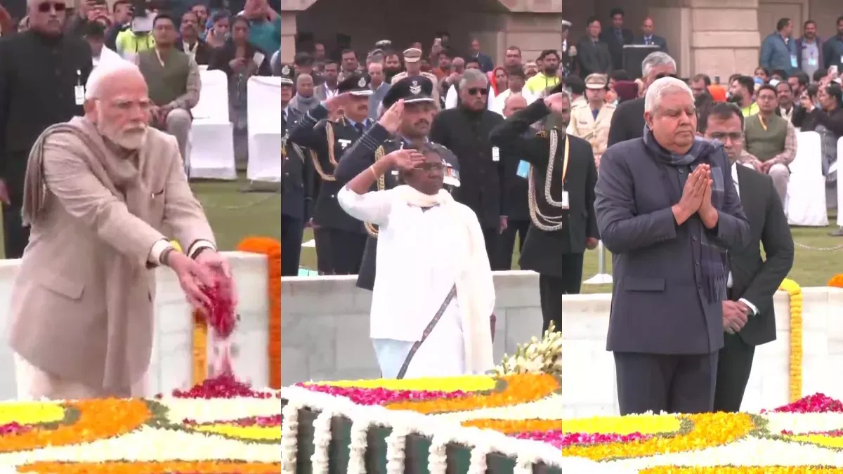 PM मोदी और अमित शाह ने महात्मा गांधी को पुण्यतिथि पर किया नमन 