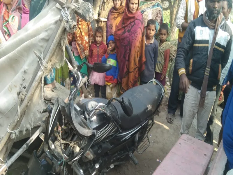 बहराइच में आमने-सामने भिड़ीं बाइक, एक की दर्दनाक मौत   