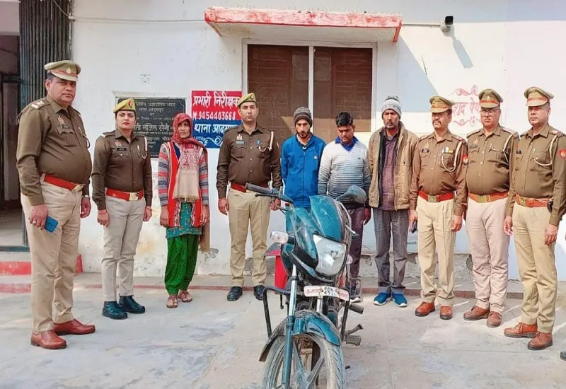 अमरोहा : पत्नी ने प्रेमी के साथ मिलकर कराई थी पति की हत्या, चार आरोपी गिरफ्तार 