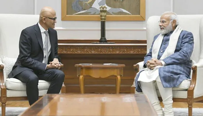 Microsoft के चेयरमैन नडेला ने PM मोदी से की मुलाकात, Digital India को साकार करने में मदद का किया वादा 