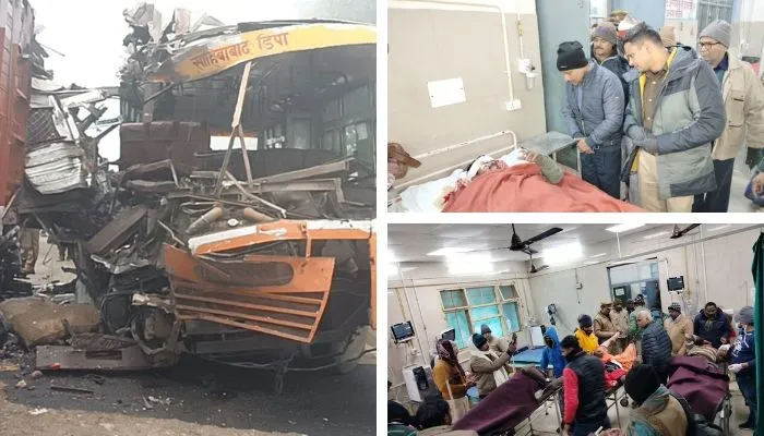 Farrukhabad Accident : कोहरे में रोडवेज बस और ट्रक की भिड़ंत में दो की मौत, 13 यात्री घायल