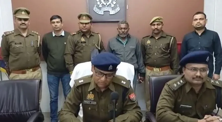 मथुरा: लूट के मामले में फरार चल रहा बदमाश गिरफ्तार, 25 हजार रुपए का था इनाम