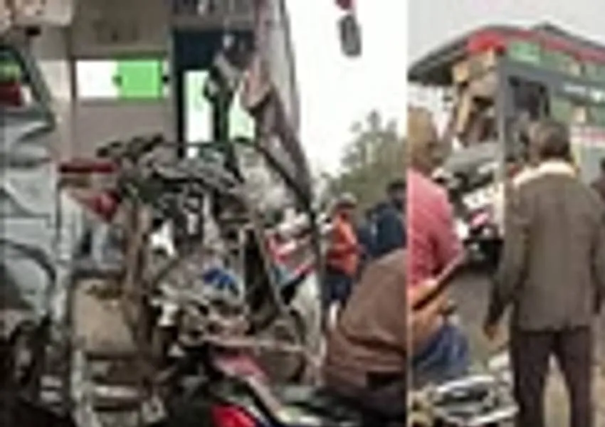 ललितपुर: शादी से लौट रही घरातियों की बस में डंपर ने मारी जोरदार टक्कर, एक की मौत, 18 घायल