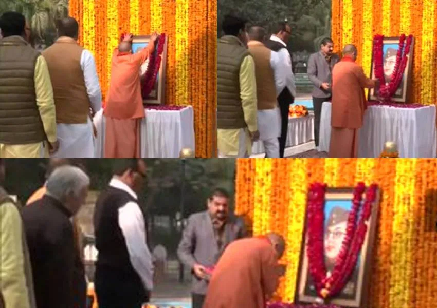 Parakram Diwas 2023: सीएम योगी ने नेताजी की प्रतिमा पर माल्यार्पण कर बोले- उन्होंने हमेशा क्रांति का मार्ग चुना