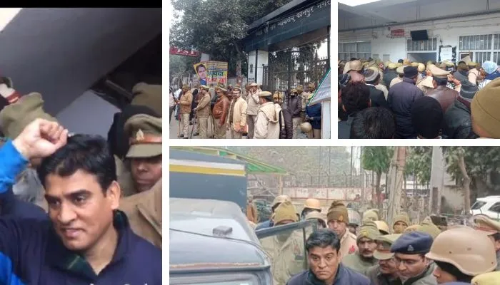 Irfan Solanki Kanpur कोर्ट में पेशी के बाद बोले- कलम भी इनकी, पेपर भी इनका, अदालत सबकी है, महराजगंज के लिए रवाना