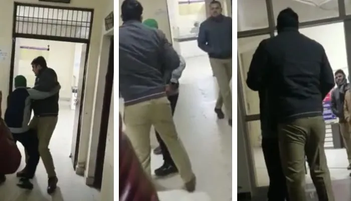 Video : एक के बाद एक थप्पड़ों की बौछार… किसी फिल्म का सीन नहीं, कानपुर के बर्रा थाने में दरोगा ने भाजपा कार्यकर्ता को पीटा