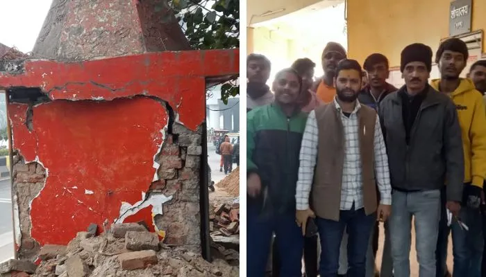 Kanpur News : मंदिर निर्माण रूकवाने पर बजरंगियों ने किया हंगामा, महापौर प्रमिला पांडेय मौके पर पहुंची