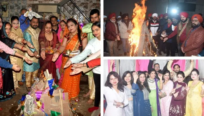 Lohri 2023 :  कानपुरवासियों ने ढोल नगाड़ों के साथ मनाया लोहड़ी का पर्व, गीतों पर थिरके लोग