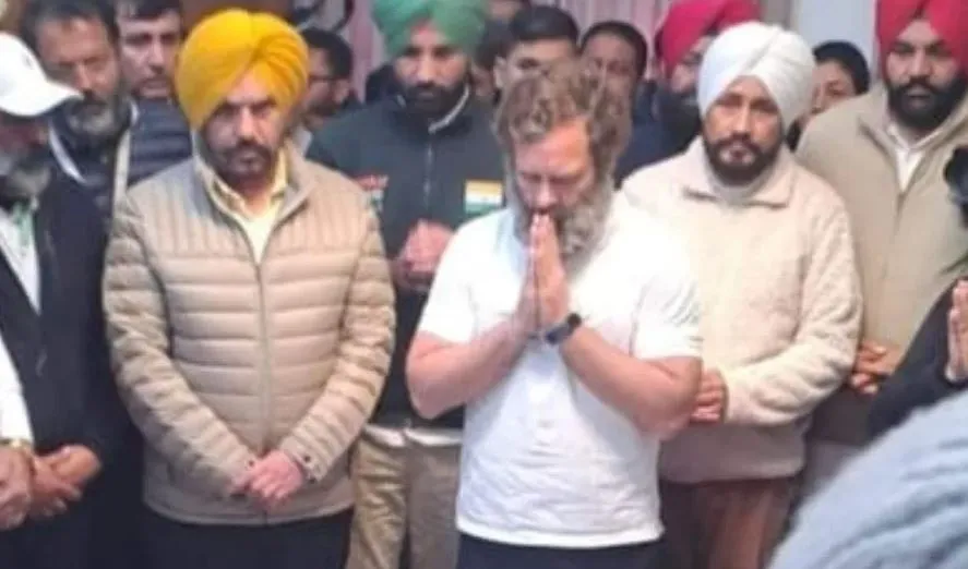 राहुल गांधी ने यात्रा के दौरान कांग्रेस सांसद संतोख चौधरी के निधन पर जताया शोक