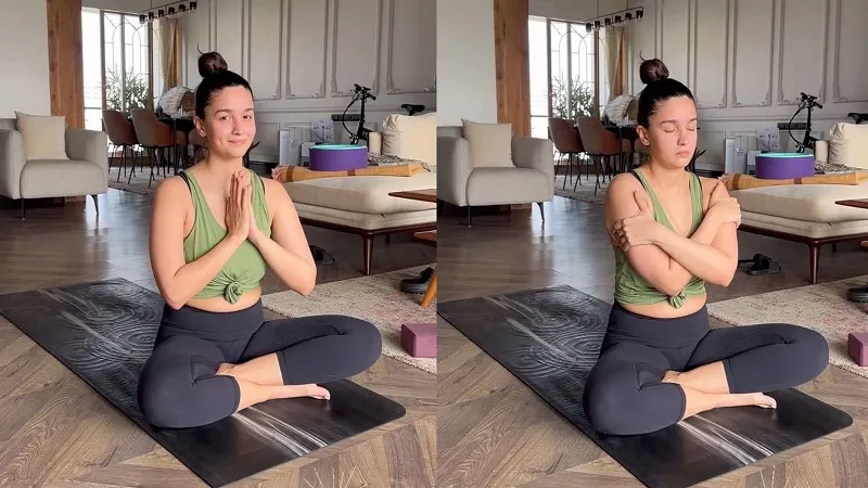 108 सूर्य नमस्कार करती हुई नजर आई आलिया भट्ट, फिटनेस पर दे रही ध्यान 