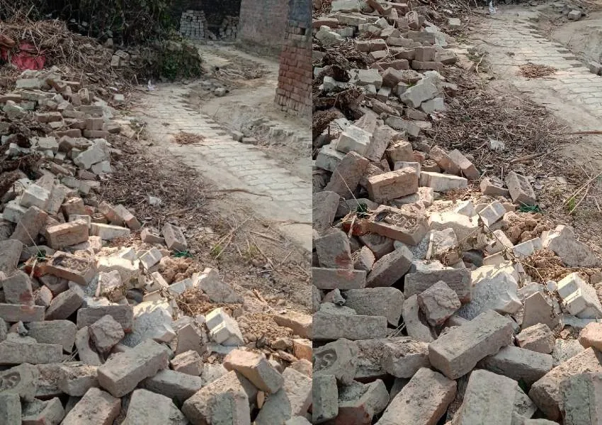 अयोध्या: हर घर जल योजना में ठेकेदारों की मनमानी, मानक विहीन खोदाई कर डाली जा रही पाइप