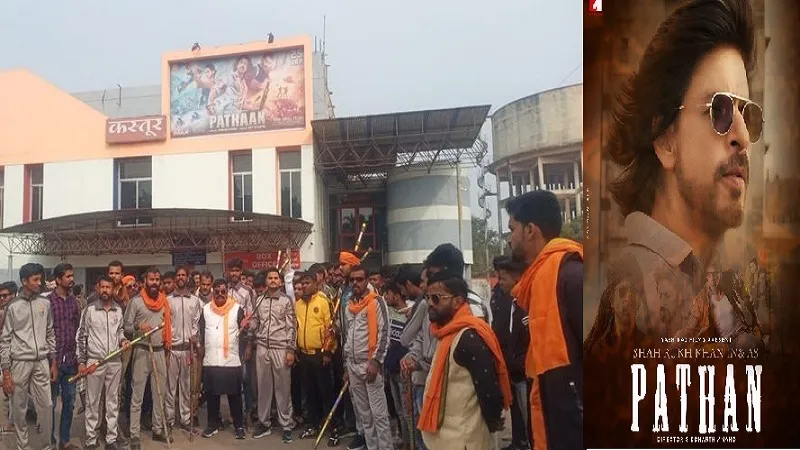 इंदौर में 'Pathan' के खिलाफ दक्षिणपंथी संगठनों के विरोध प्रदर्शन के बाद शो रद्द