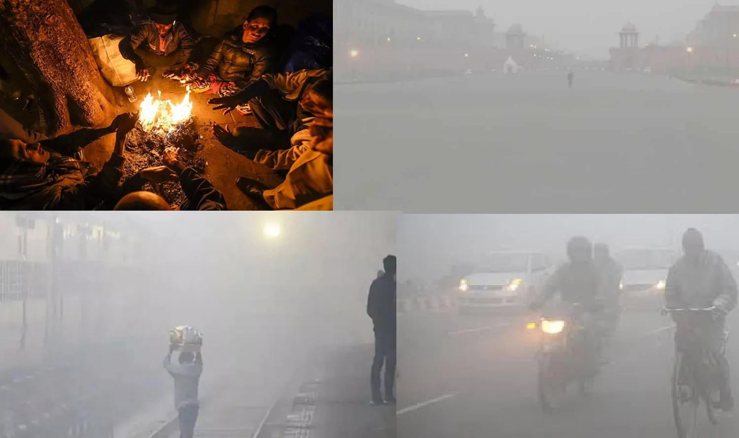 उत्तर भारत में शीतलहर का प्रकोप जारी, दक्षिण भारत में जगह-जगह बारिश होने से जनजीवन अस्त-व्यस्त