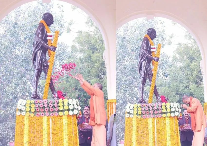 Death Anniversary: राष्ट्रपिता महात्मा गांधी की पुण्यतिथि पर मुख्यमंत्री योगी ने अर्पित की श्रद्धांजलि