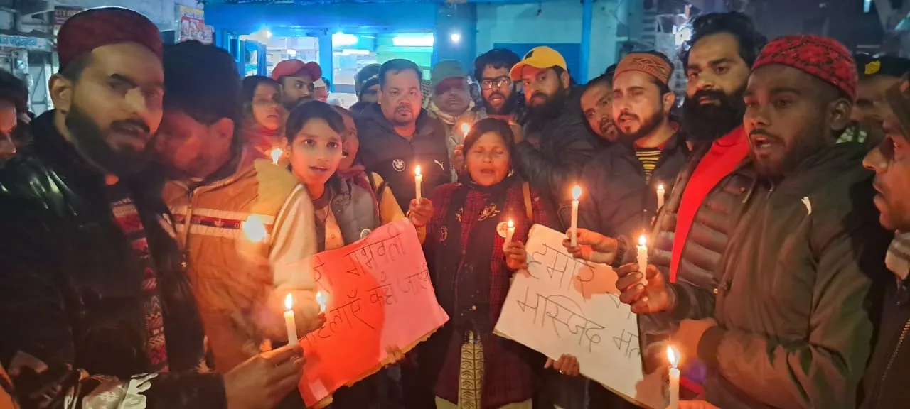 रामनगर में कैंडल मार्च, बनभूलपुरा को समर्थन