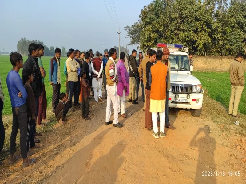 बहराइच: बाग में अज्ञात लोगों ने किया गो वंश का वध, ग्रामीणों में नाराजगी