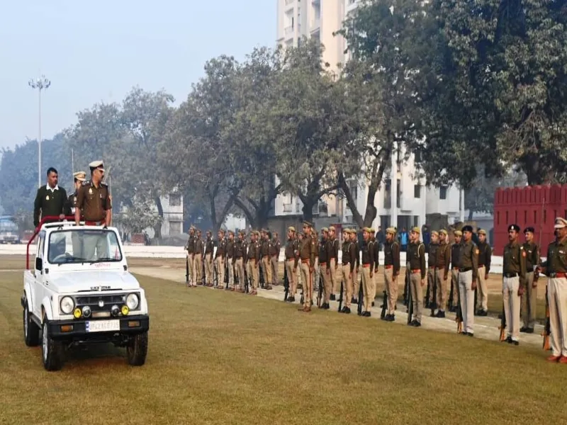 अयोध्या : एसएसपी ने लिया गणतंत्र दिवस परेड की तैयारियों का जायजा