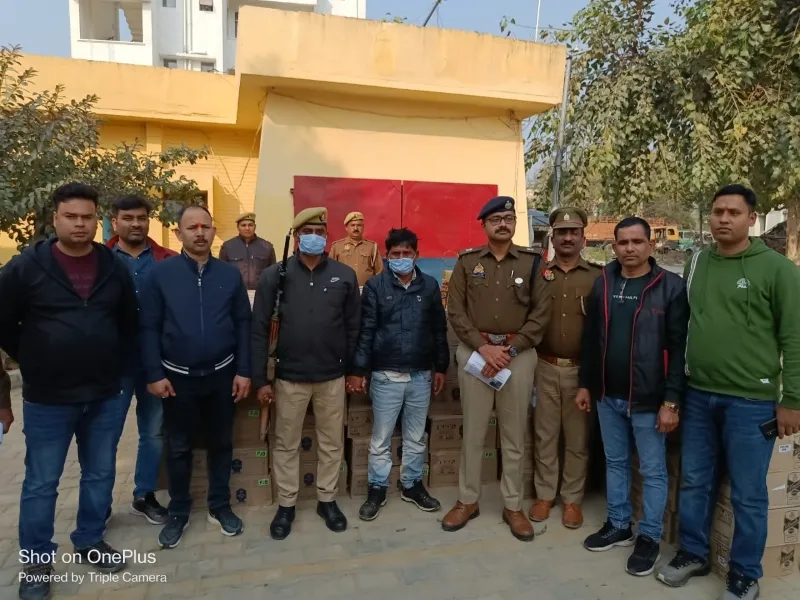 लखनऊ : 400 पेटी अवैध शराब के साथ आरोपित गिरफ्तार