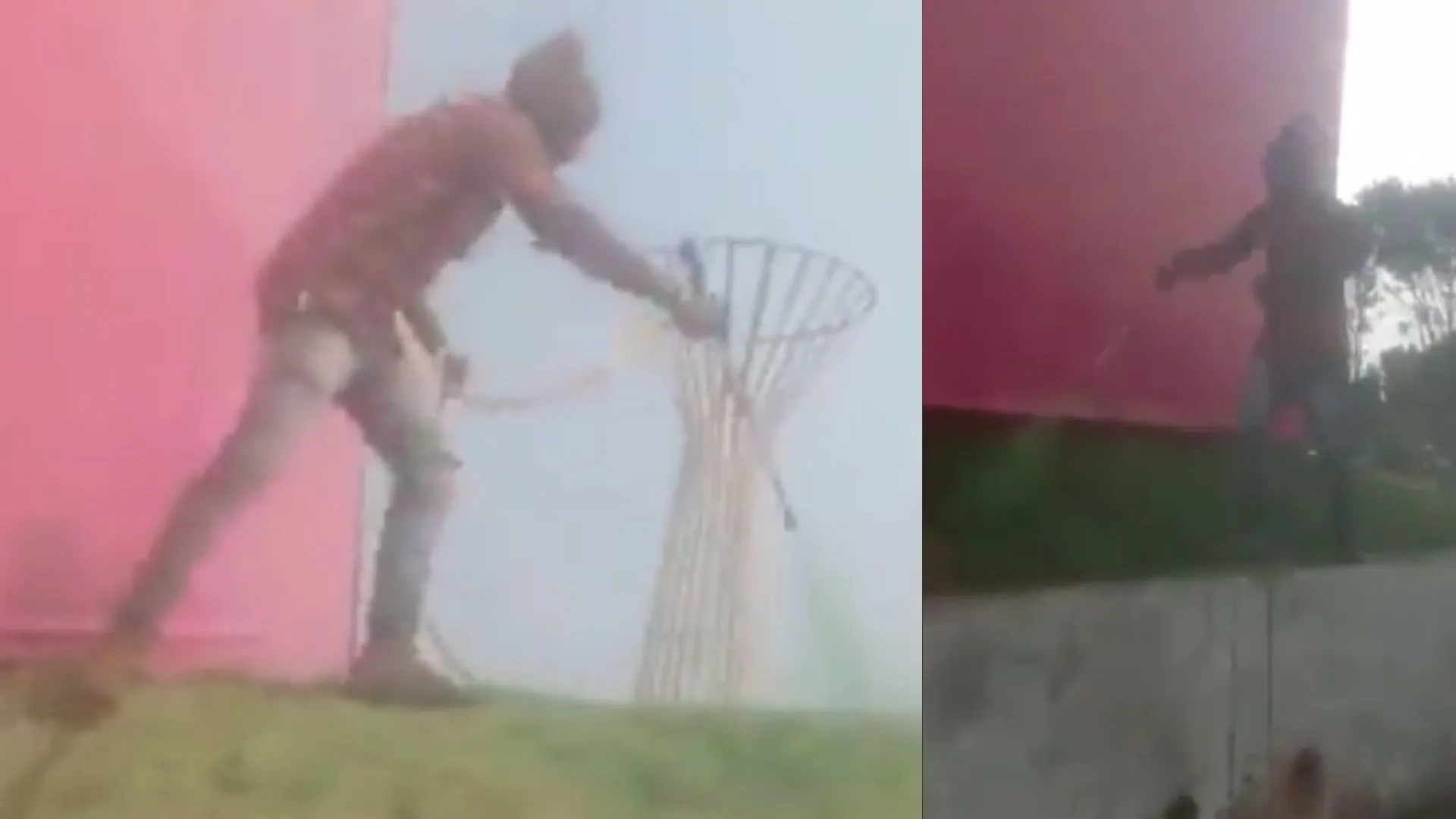 प्रवासी भारतीय दिवस सम्मेलन : इंदौर में सूखी घास पर 'हरा रंग' छिड़कने के Video पर Congress ने BJP को घेरा