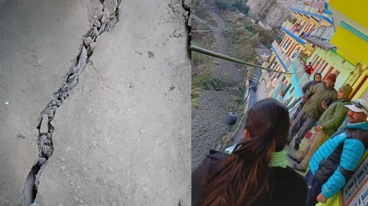 जोशीमठ: लोगों की दास्तां बयां कर रहीं उनके मकानों पर बनीं यह दरारें