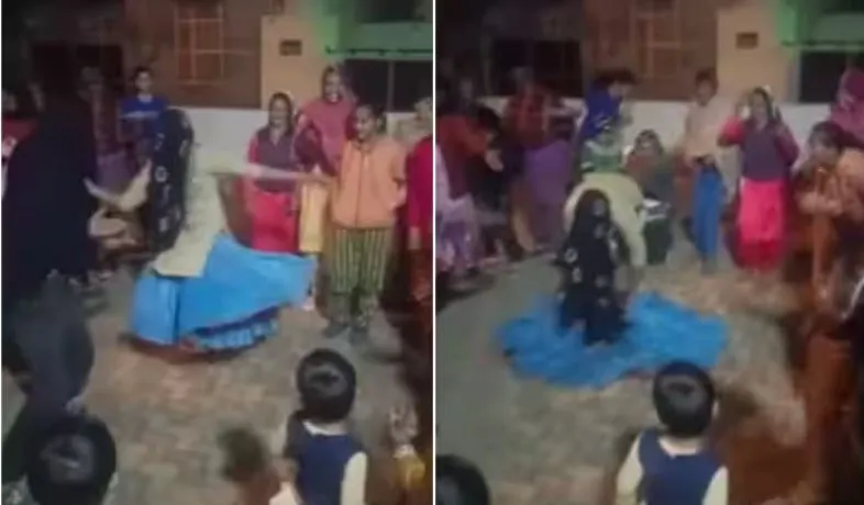 Video: छत पर लड़की बनकर डांस कर रहा था लड़का, खुल गया घाघरा, फिर क्या हुआ देखें वीडियो