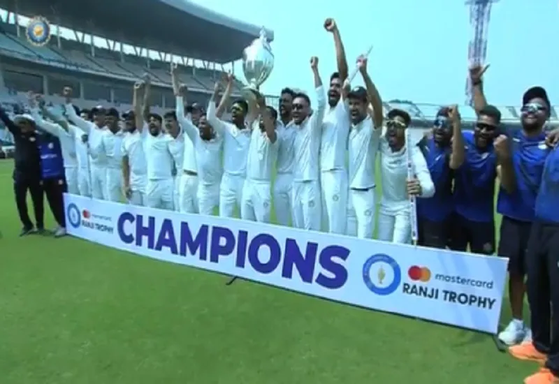 Ranji Trophy : सौराष्ट्र ने दूसरी बार जीता रणजी ट्रॉफी का खिताब, बंगाल को नौ विकेट से हराया