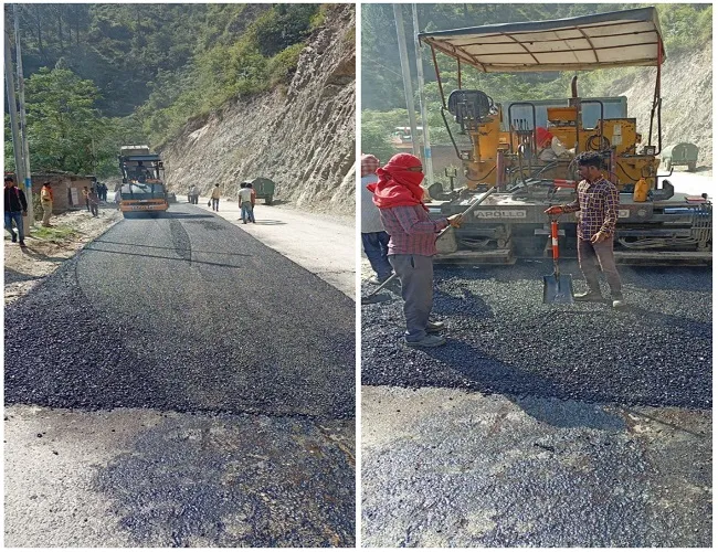 अल्मोड़ा: ग्रामीणों में घटिया डामरीकरण व सोलिंग को लेकर आक्रोश    