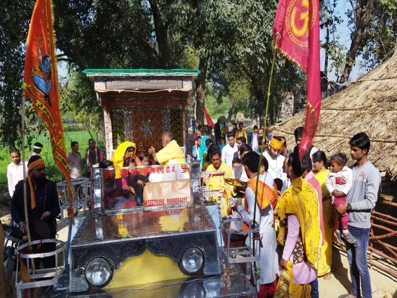 रायबरेली: गाजे-बाजे के साथ निकाली शिव बारात, शिव-पार्वती और गणेश-नंदी की हुई प्राण प्रतिष्ठा